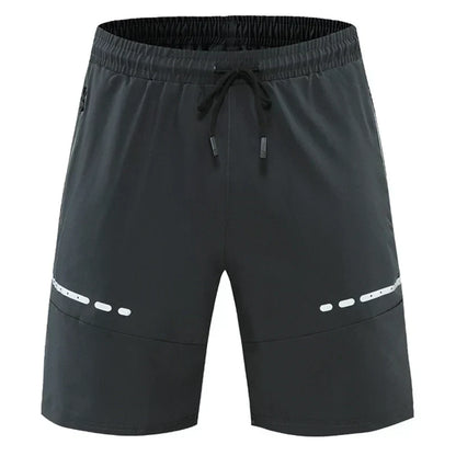 Sporty & Stylish Slim-Fit Training Shorts with Zipper Pockets - Kian-Gray-S-Nora Luxe