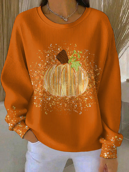 Autumn Pumpkin Graphic Sweatshirt