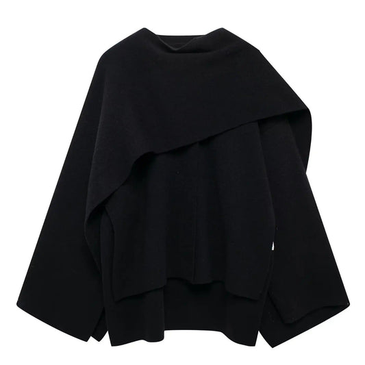 Large Cozy Wrap Poncho - Nocini