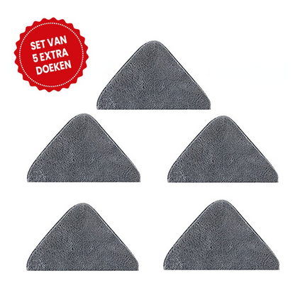 Triangular Mop - CleanReach-5 Extra Microfibre Cloths-Nora Luxe