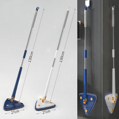 Triangular Mop - CleanReach-Blue + Free 4 microfiber cloths-Nora Luxe