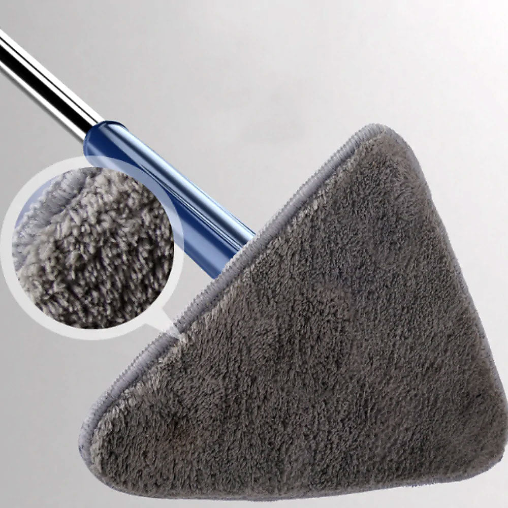 Triangular Mop - CleanReach-Blue + Free 4 microfiber cloths-Nora Luxe