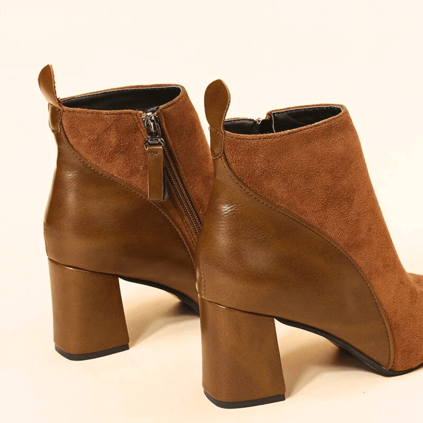 Ankle High Leather Bootie