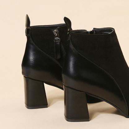 Ankle High Leather Bootie