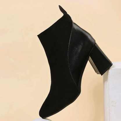 Ankle High Leather Bootie